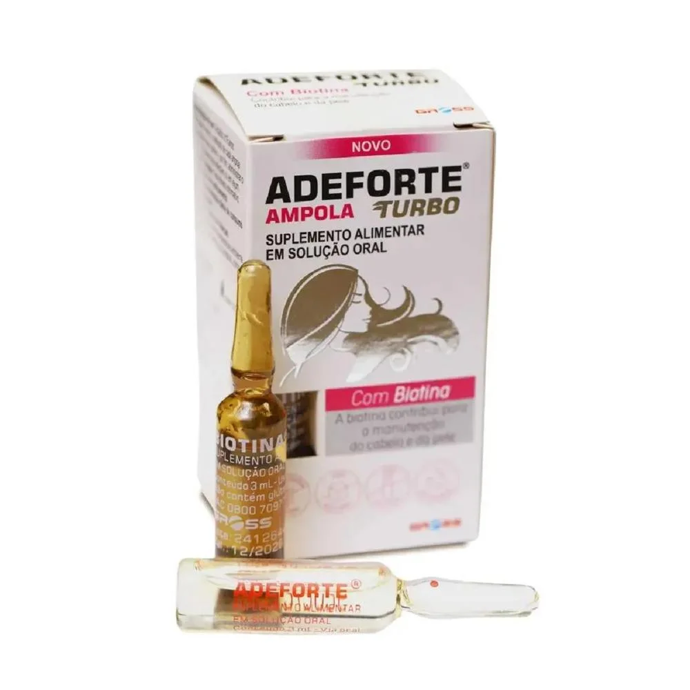 Adeforte Turbo com Biotina com 2 Ampolas com 2ml