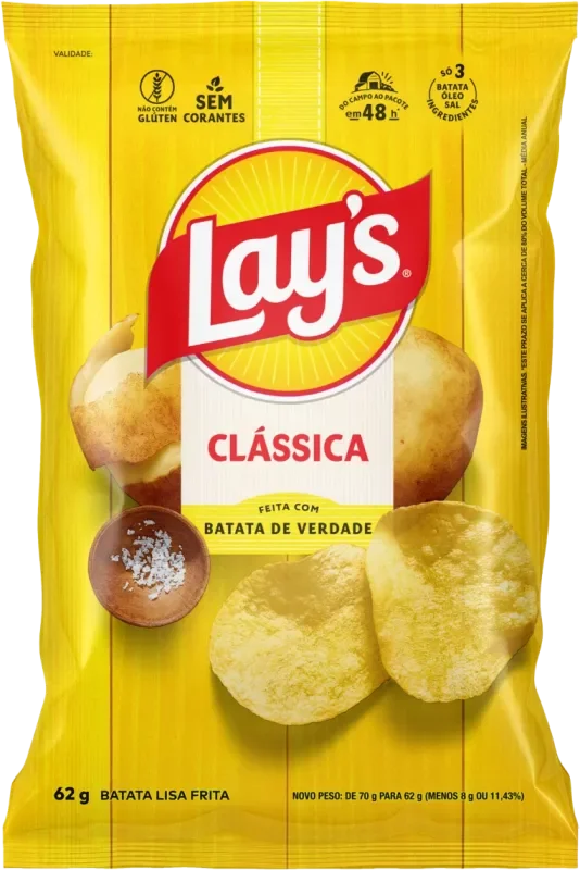 BATATA LAYS 62G CLÁSSICA