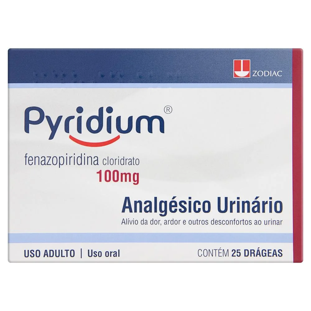 Pyridium 100mg com 25 Drágeas