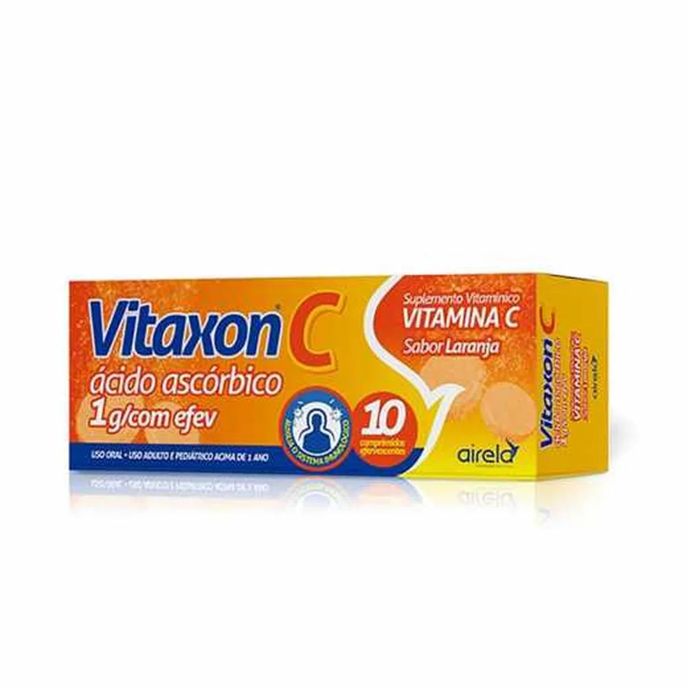 Vitaxon C 1g Sabor Laranja com 10 Comprimidos Efervescentes