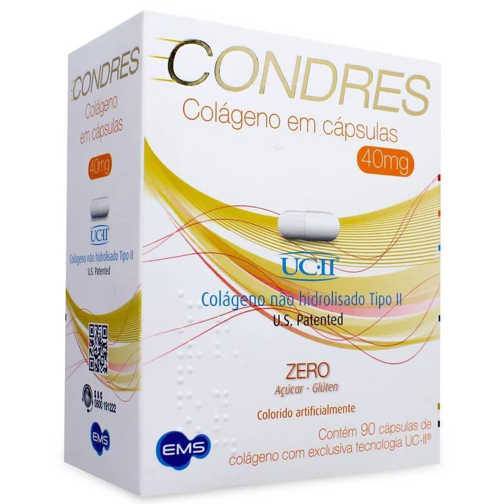 Condres Colágeno Não Hidrolisado Tipo II com 90 Cápsulas