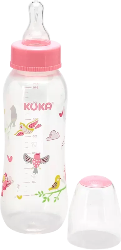 MAMADEIRA KUKA NATURAL 250ML 1542 UNIVERSAL COLOR SILICONE ROSA