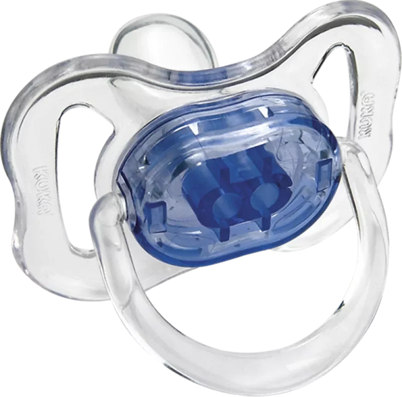 CHUPETA KUKA CRISTAL COLOR 2007 Nº1 ORTODÔNTICA SILICONE AZUL