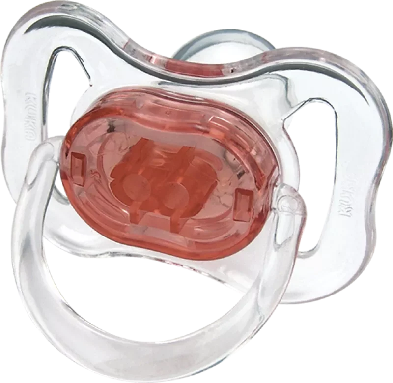 CHUPETA KUKA CRISTAL COLOR 2010 Nº2 ORTODÔNTICA SILICONE VERMELHO