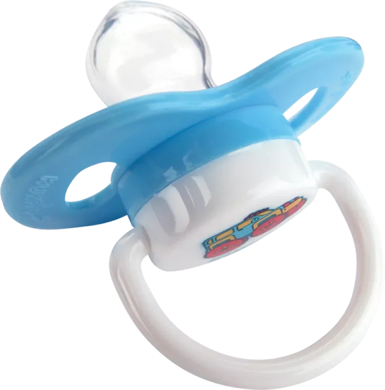 CHUPETA KUKA DECORADA PLUS 2366 Nº1 UNIVERSAL SILICONE AZUL