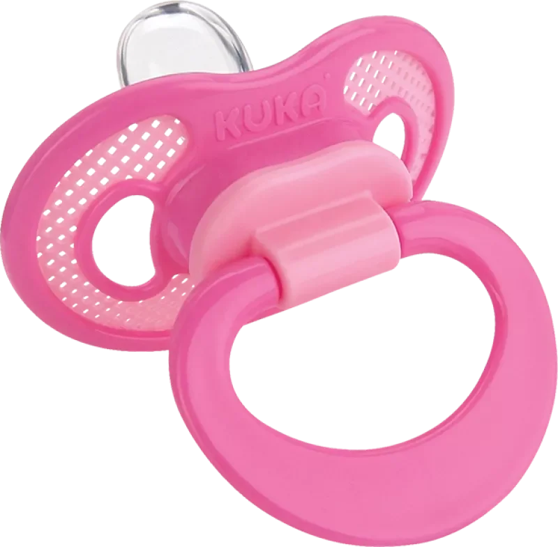 CHUPETA KUKA SUPER VENT 2537 Nº1 ORTODÔNTICA SILICONE ROSA