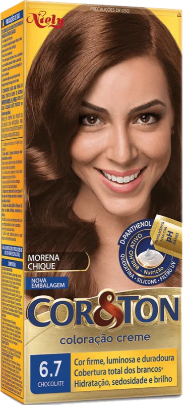 COLORAÇÃO COR&TON KIT 06.7 CHOCOLATE