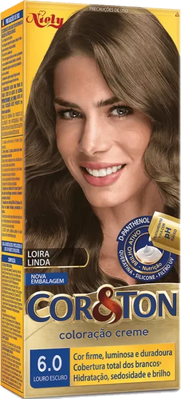 COLORAÇÃO COR&TON KIT 06.0 LOURO ESCURO