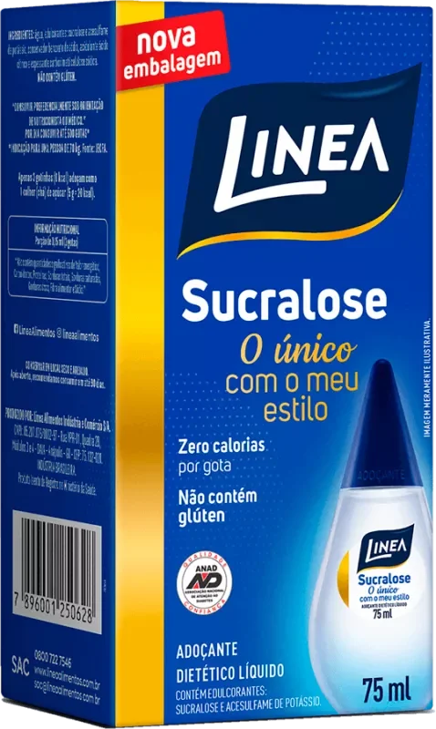 ADOÇANTE LINEA LÍQUIDO 075ML SUCRALOSE