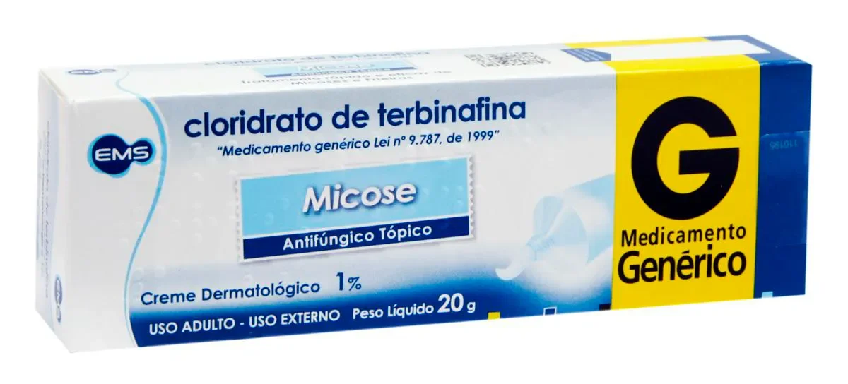 Cloridrato de Terbinafina 10mg/g Creme de Uso Dermatológico 20g