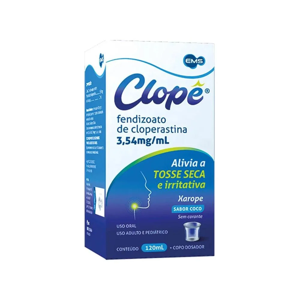 Clope 3,54mg/ml com Copo Medidor Xarope Frasco 120ml