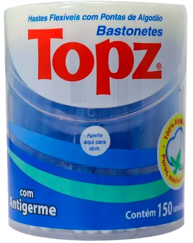 HASTES FLEXÍVEIS TOPZ 150UN POTE