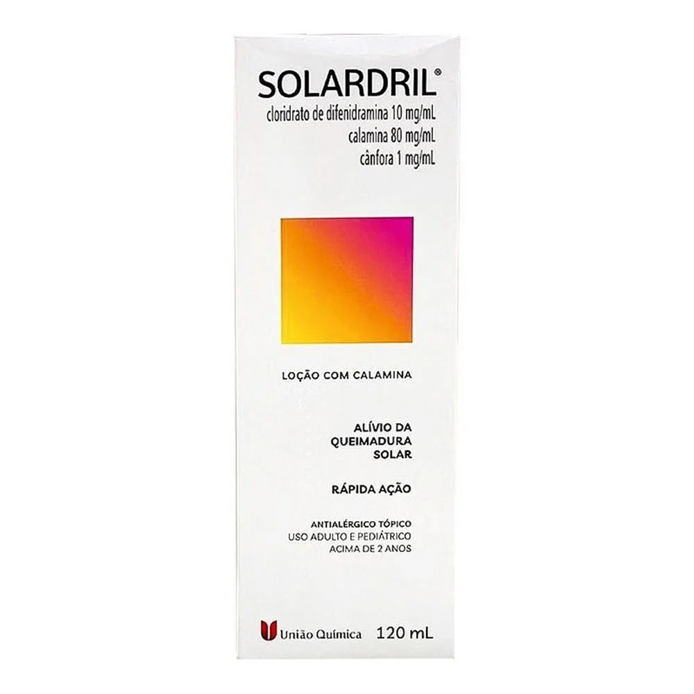 Solardril 80mg/ml + 10mg/ml + 1mg/ml Loção de Uso Dermatológico 120ml