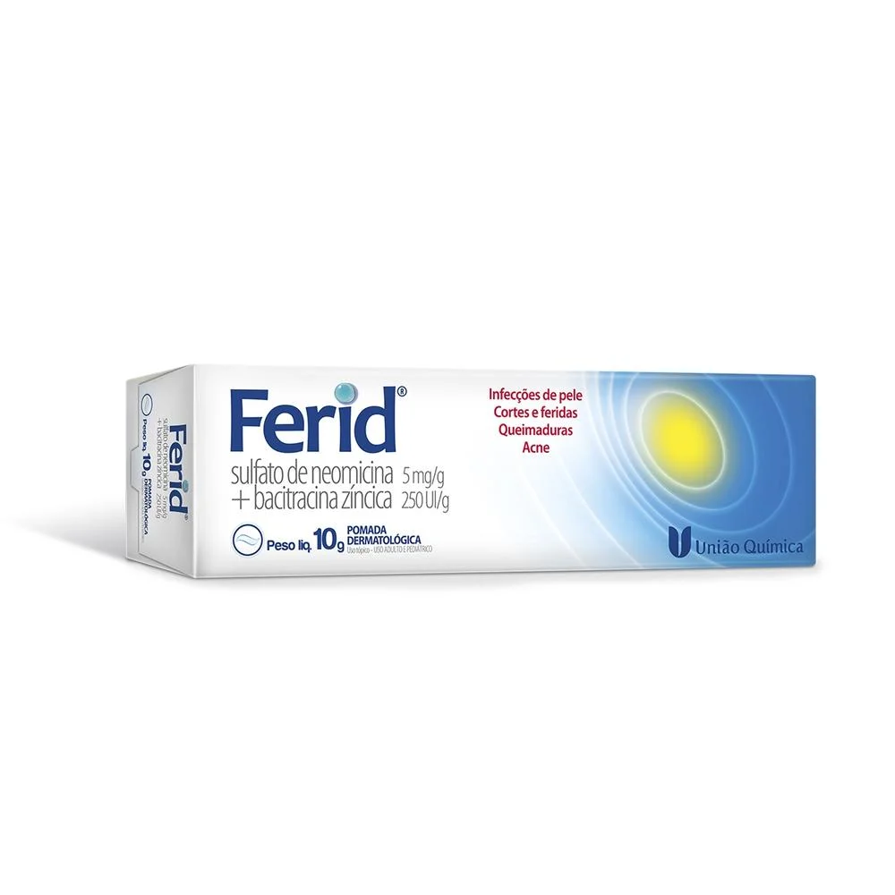 Ferid 5mg/g + 250UI/g Pomada de Uso Dermatológico Bisnaga 10g