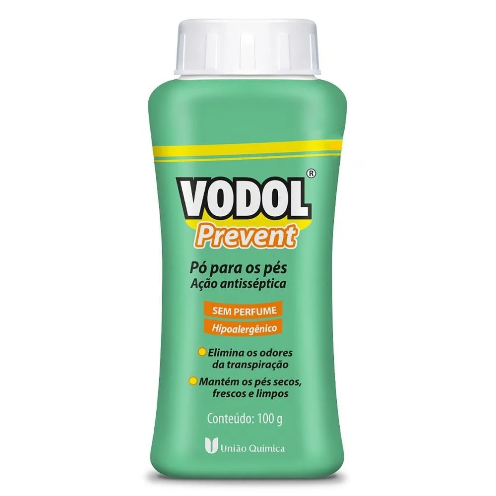 Pó para Os Pés Vodol Prevent sem Perfume 100g