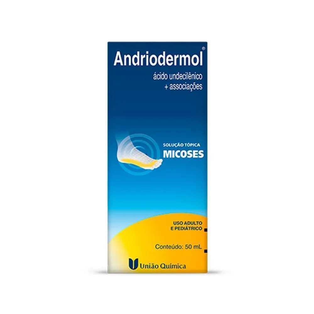 Andriodermol Solução de Uso Dermatológico Frasco 50ml