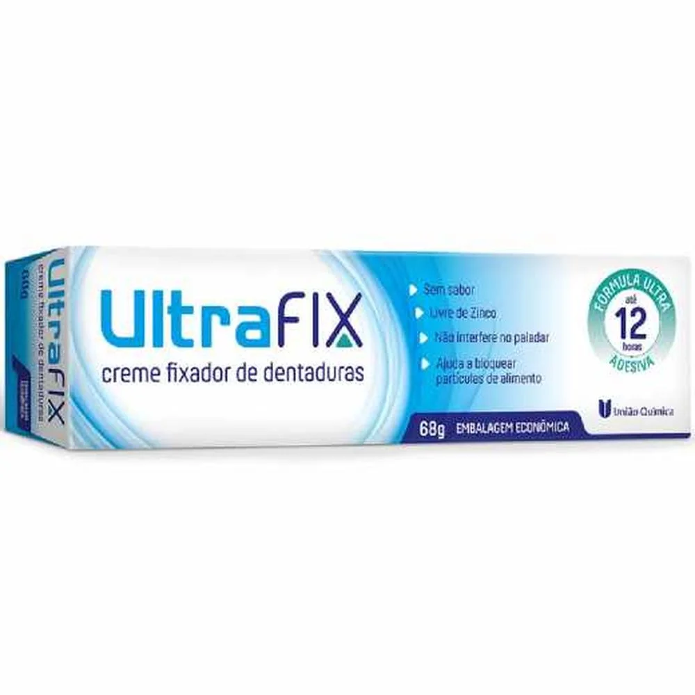 Creme Fixador de Dentadura Ultrafix sem Sabor 68g