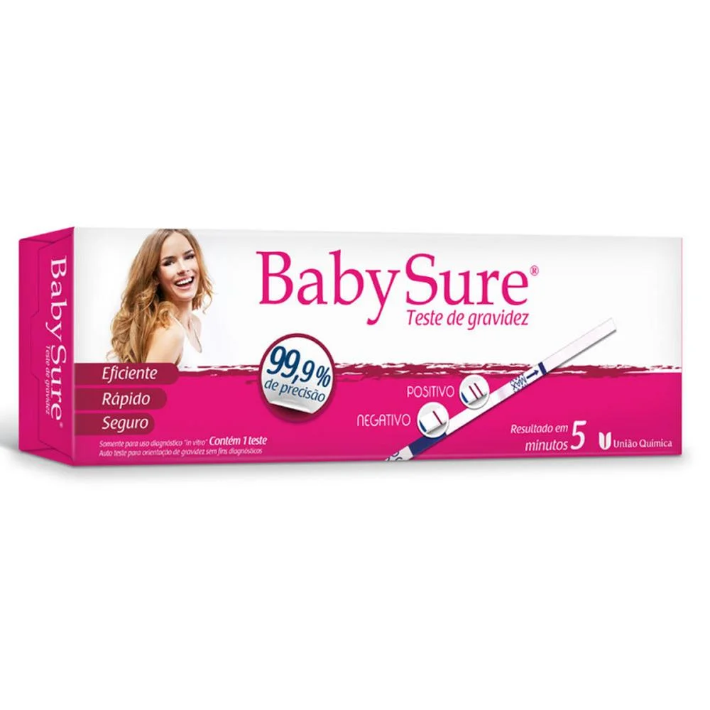 Teste De Gravidez Baby Sure com 1 Unidade
