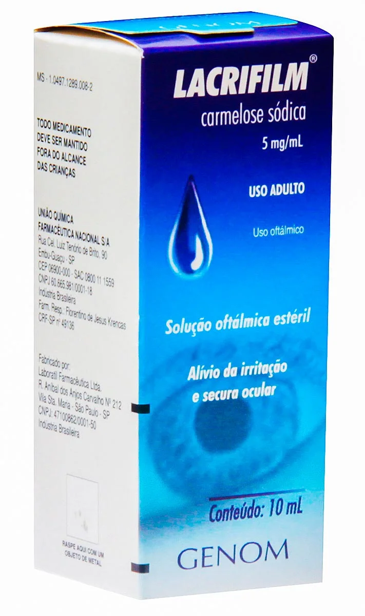 Lacrifilm 5mg/ml Solução de Uso Oftálmico Frasco Gotejador 10ml