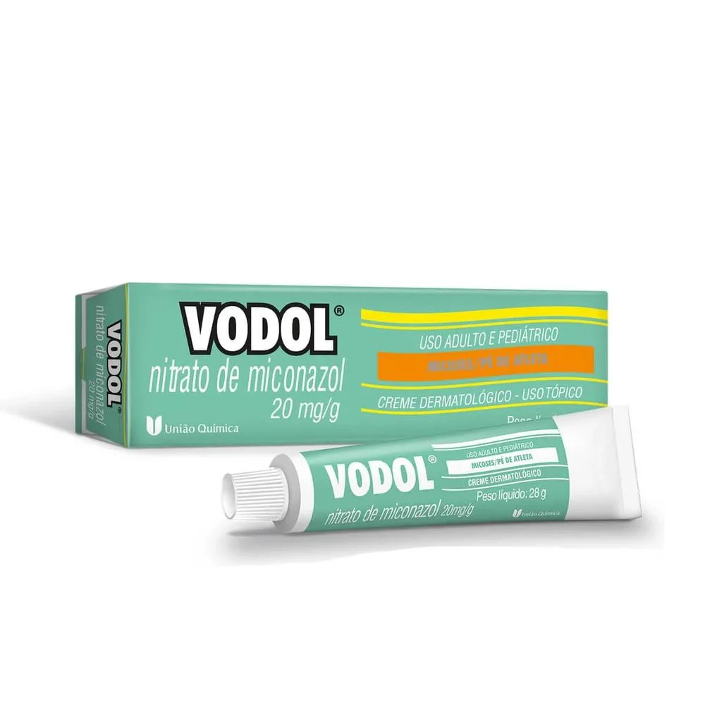 Vodol Nitrato de Miconazol 20mg/g Creme Dermatológico 28g