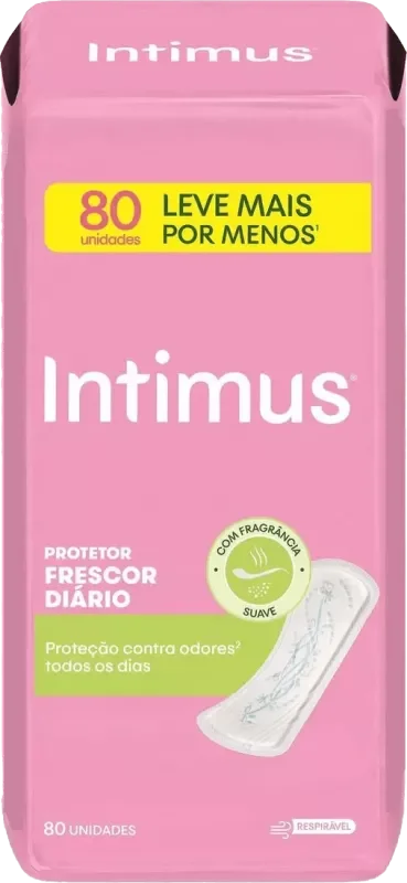 ABSORVENTE INTIMUS PROTETOR DIÁRIO 80UN_x000D_
FRESCOR DIÁRIO