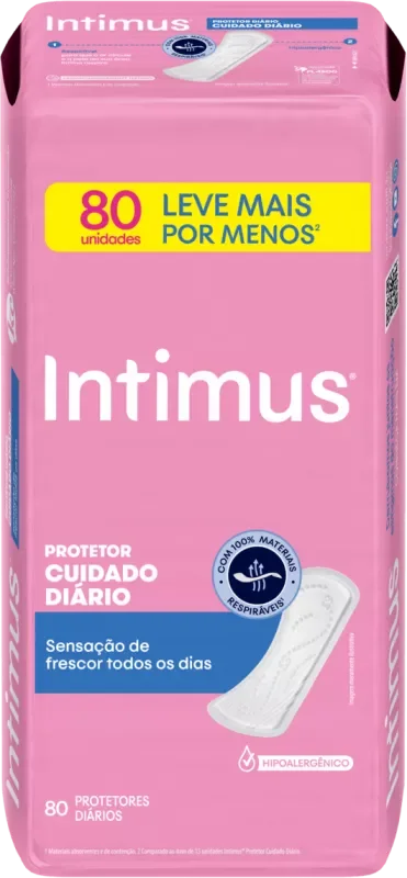ABSORVENTE INTIMUS PROTETOR DIÁRIO 80UN CUIDADO DIÁRIO