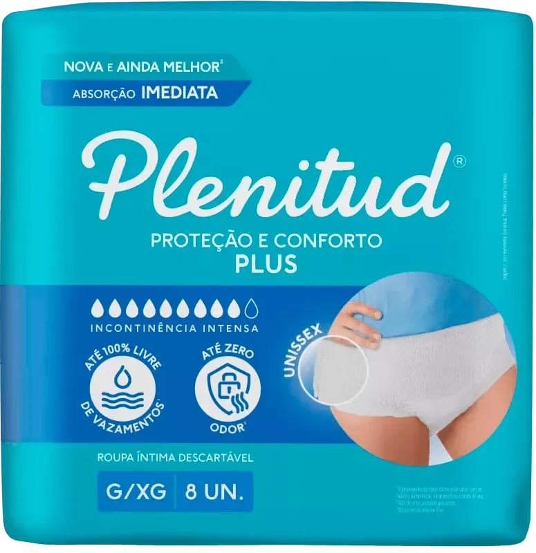 ROUPA ÍNTIMA PLENITUD PLUS 08UN G/XG