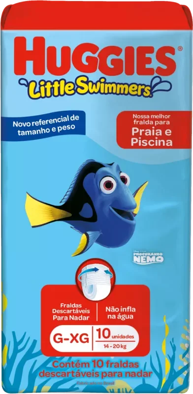 FRALDA HUGGIES PRAIA&PISCINA G/XG 10UN