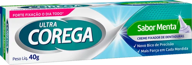 ADESIVO PARA DENTADURA COREGA 40G CREME ULTRA MENTA