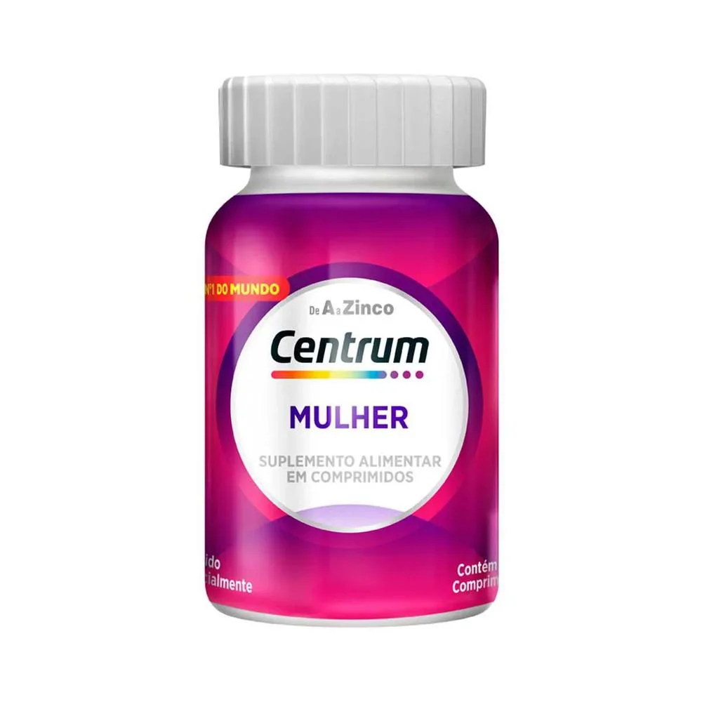 Centrum Essentials Mulher de A a Zinco Polivitamínico com 60 Comprimidos