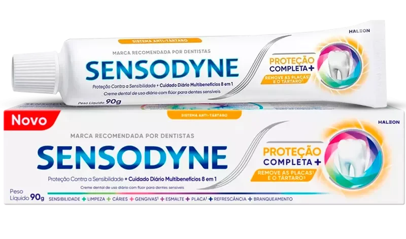 CREME DENTAL SENSODYNE 090G PROTEÇÃO COMPLETA ANTITÁRTARO