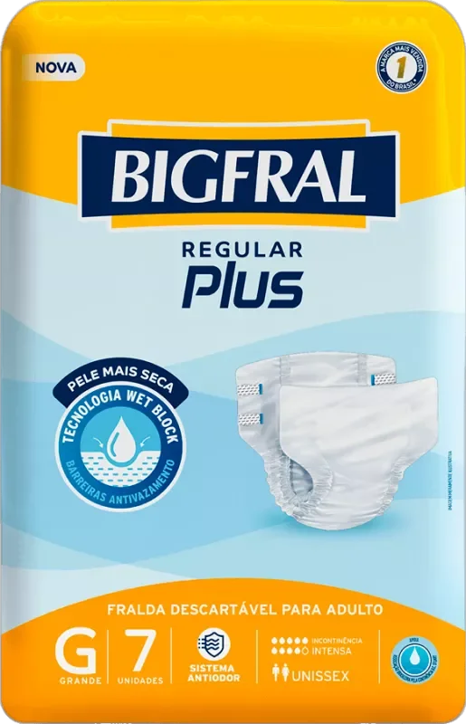 FRALDA BIGFRAL REGULAR PLUS G 07UN GERIÁTRICA