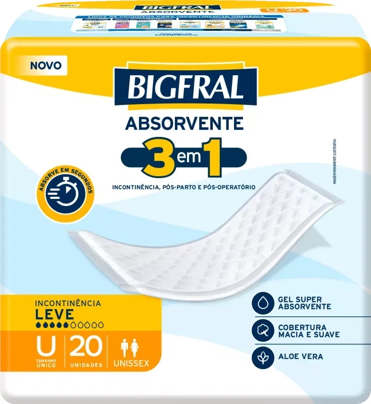 ABSORVENTE BIGFRAL REGULAR PLUS 20UN GERIÁTRICO