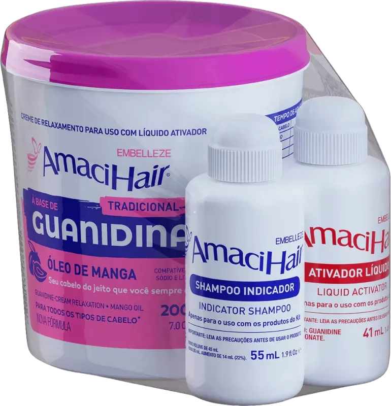 AMACIHAIR 200G KIT GUANIDINA TRADICIONAL