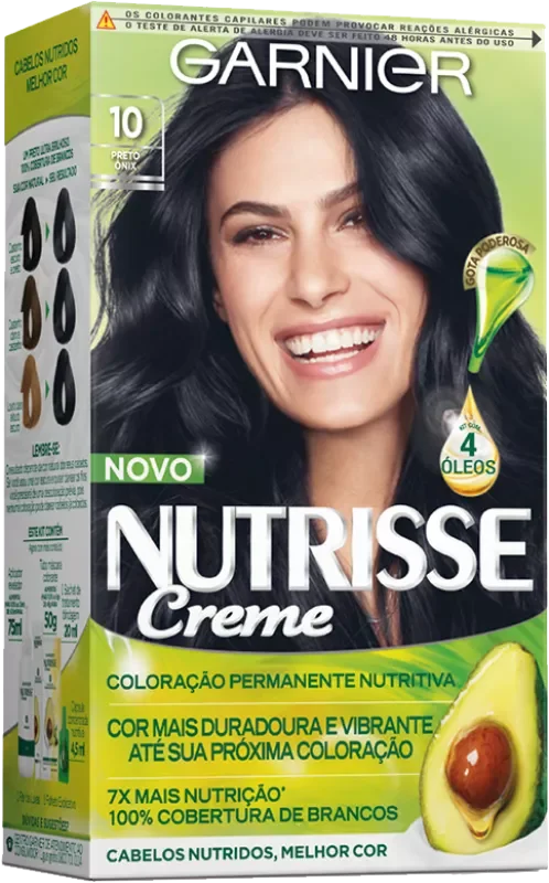COLORAÇÃO NUTRISSE KIT 0010 PRETO ONIX