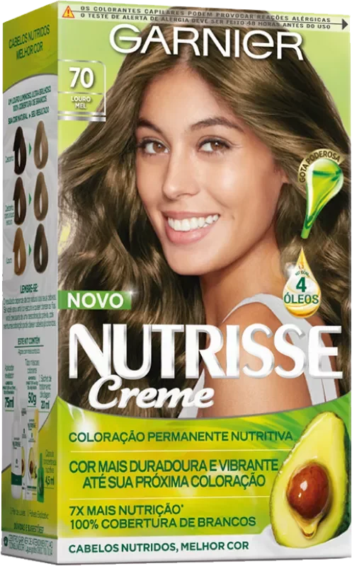 COLORAÇÃO NUTRISSE KIT 0070 LOURO MEL
