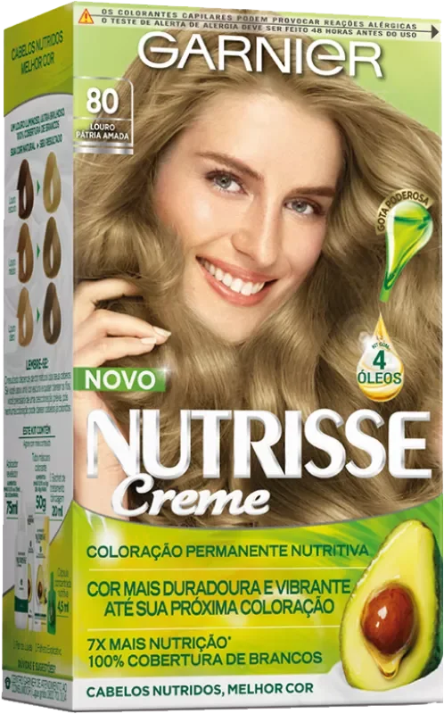 COLORAÇÃO NUTRISSE KIT 0080 LOURO PÁTRIA AMADA
