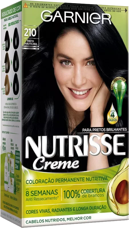COLORAÇÃO NUTRISSE KIT 0210 PRETO JABUTICABA
