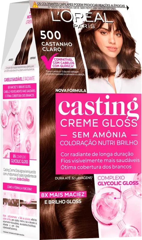 COLORAÇÃO CASTING GLOSS KIT 0500 CASTANHO CLARO