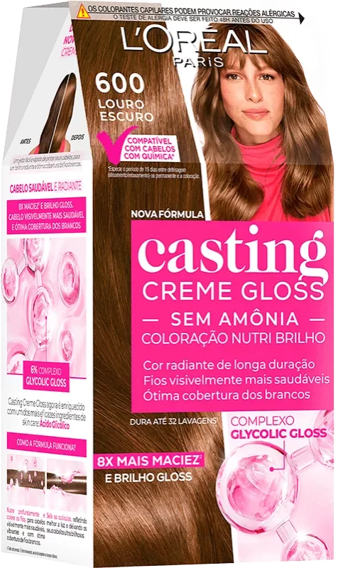 COLORAÇÃO CASTING GLOSS KIT 0600 LOURO ESCURO