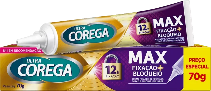ADESIVO DENTADURA COREGA 70G CREME ULTRA SEM SABOR