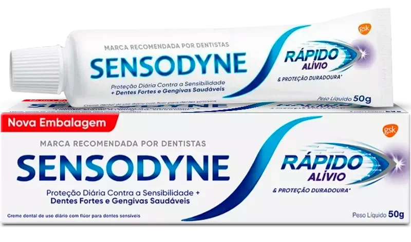 CREME DENTAL SENSODYNE 050G RÁPIDO ALÍVIO