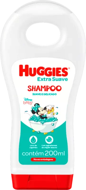 SHAMPOO HUGGIES BABY 200ML EXTRA SUAVE