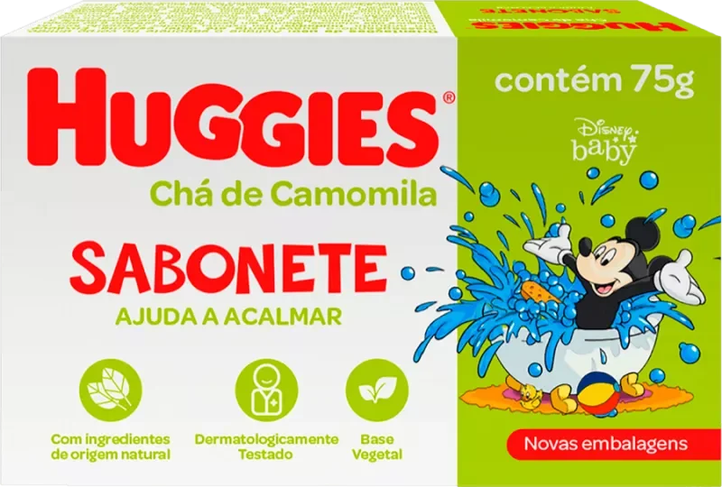 SABONETE HUGGIES BABY 075G CAMOMILA