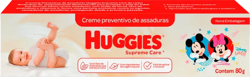 CREME DE ASSADURA HUGGIES 80G AMÊNDOAS