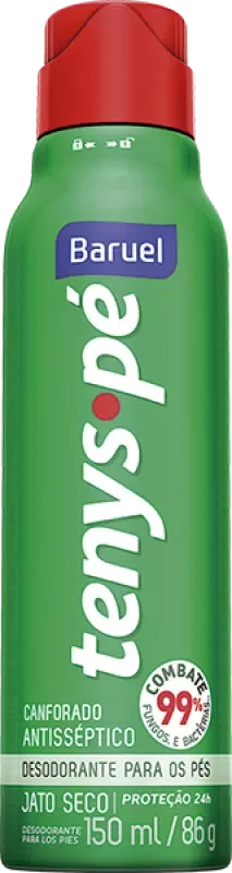 TENYS-PÉ BARUEL AEROSSOL 150ML CANFORADO JATO SECO