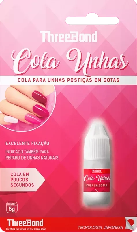 COLA UNHAS POSTIÇAS THREE BOND 05G