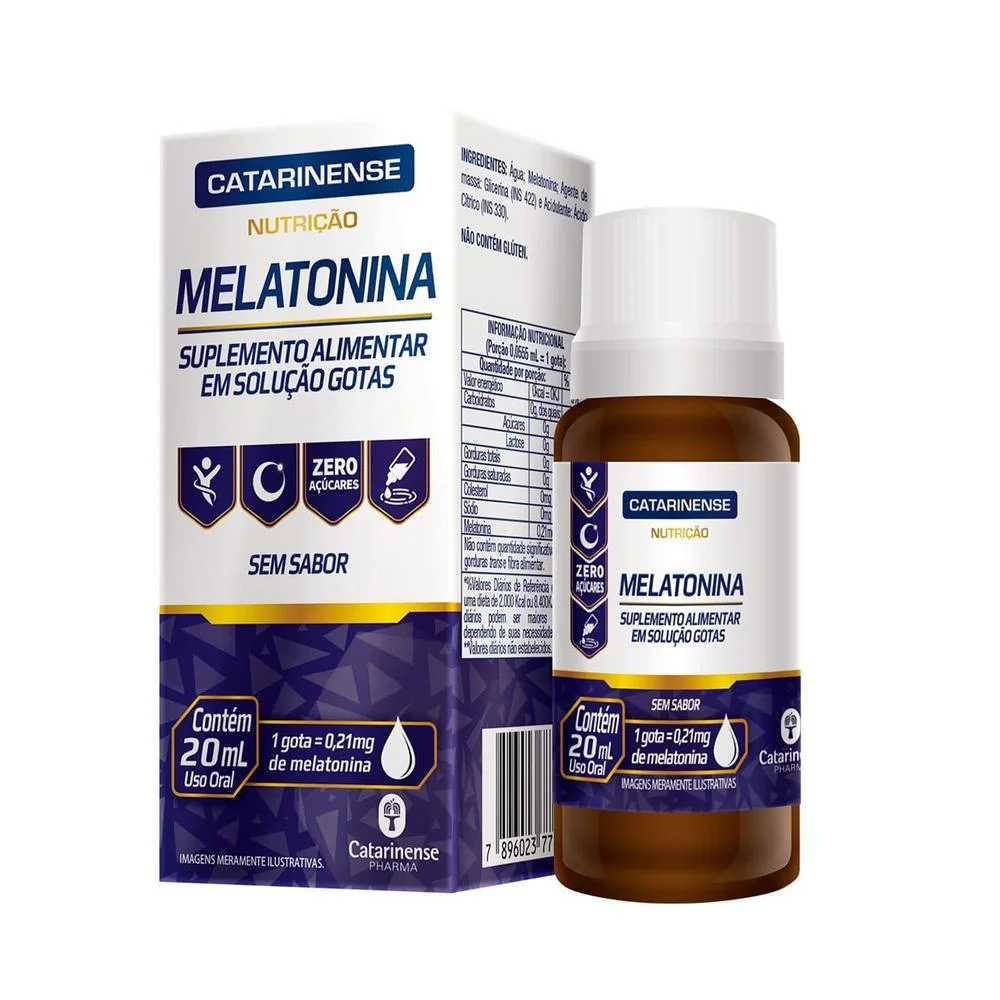 Melatonina Gotas sem Sabor 0,21mg 20ml