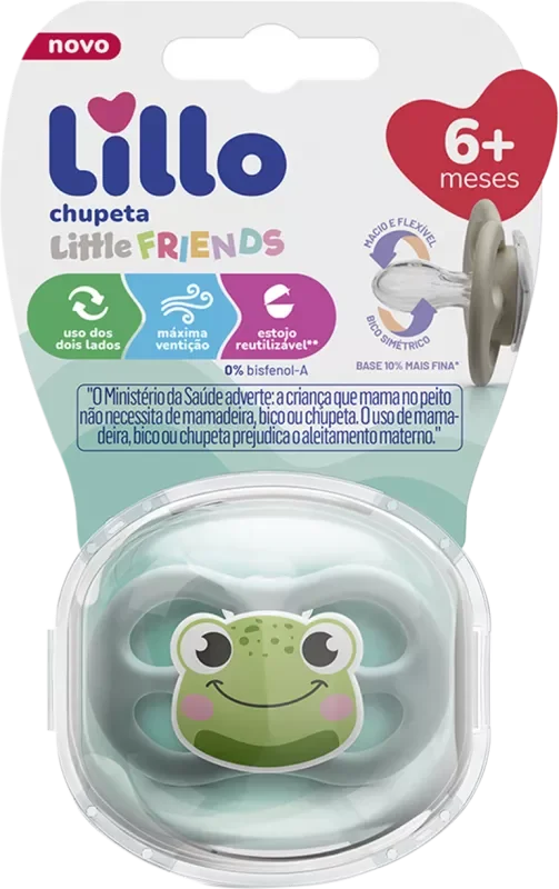CHUPETA LILLO LITTLE FRIENDS 638521 Nº2 SIMÉTRICO SILICONE AZUL