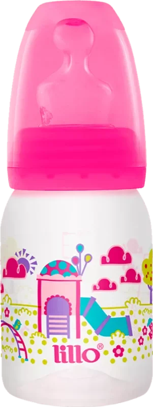 MAMADEIRA LILLO DIVERTIDA 120ML 633731 ORTODÔNTICA SILICONE ROSA
